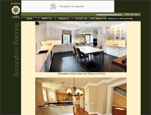 Tablet Screenshot of decorativeflooring.com